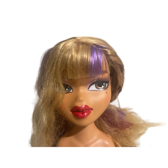 Bratz TWISTY STYLE STYLING HEAD YASMIN DOLL  FUNKY FASHION MAKEOVER 2002 - Picture 7 of 14